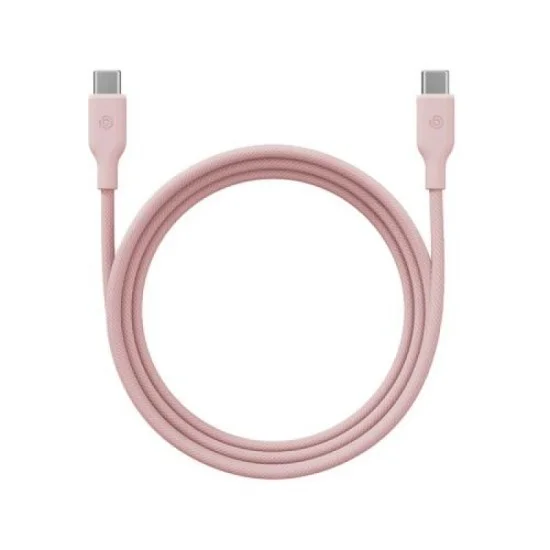 Bazic Gocharge Weave Usb-C To Usb-C 480Mbps 60W Cable 1.5M - Pink
